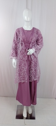 termurah gamis busui brukat tile premium tiara gamis cardigan terbaru kekinian baju remaja gamis pesta kondangan maxi outer brukat tile mutiara