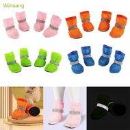 Winu Dog Shoes Antislip Pet Shoes Reflective Dog Heat Resistant Shoes Dog Supply