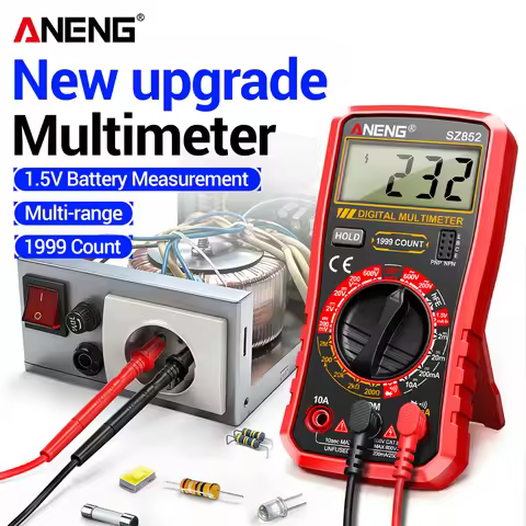 ANENG Digital Multimeter 1999 Counts Professional AC/DC Voltage Ammeter hFE transistor Resistance DI