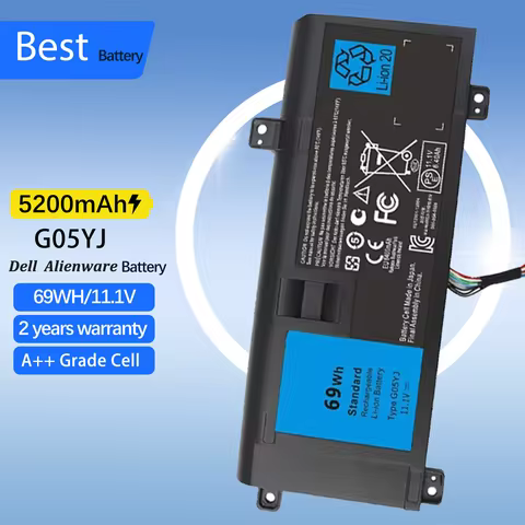 G05YJ Laptop Battery For DELL Alienware 14 A14 M14X R3 R4 Series P39G Alienware 14D-1528 GO5YJ Y3PN0