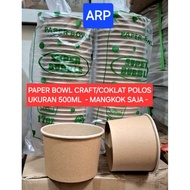 Paper Bowl 500ml CRAFT - Bowl PRICE ONLY/ Paper Bowl Craft Material 500 ML Bowl PRICE ONLY