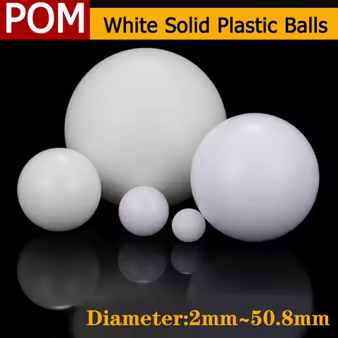 1-100pcs White POM Plastic Ball Precision Solid Ball 2/3/4/5/6/7/8/9/10/12/13/14/15/16mm~50mm Indust
