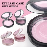 Ready Stock Round Magnet Eyelash Box Pressed Powder Box False Eyelashes with Lens Packaging Box Quan
