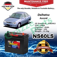 Münster Robust MF CMF NS60LS | 55B24LS (45AH) Car Battery Bateri Kereta for Daihatsu Ascend