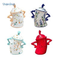 [Shamjina] Attitude Canister Hands on Hips Tea Pot for Living Room Kitchen Countertop
