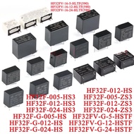 5-10pcs Power Relays HF32F HF32F-G HF32FV-G JZC-32F -005 -012 -024 -5 HS HS3 ZS3 HSTF DC 5V 12V 24V 