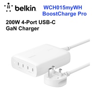 Belkin BoostCharge Pro 200W 4-Port USB-C GaN Charger WCH015myWH