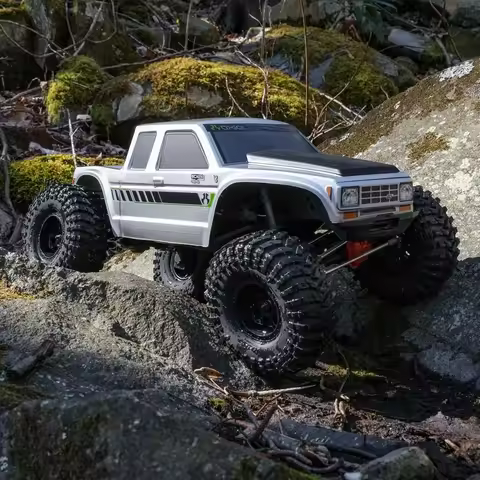 Multi-Function 1/10 Scale RC Rock Crawler Truck 4WD RTR Silver Brushed Motor AXI-2036T1-NEW