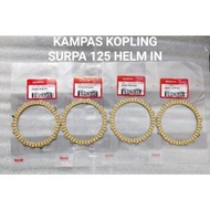 Original Supra X 125 Helmet Clutch Plate 4pcs 22208-KYZ-901