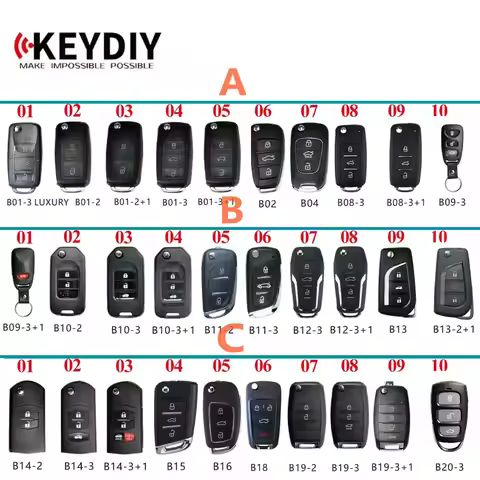 1pc KEYDIY B Series KD Remote Key B01 B02 B05 B11 B12 B13 B15 B16 B18 B21 B22 B25 B28 B29 B30 B33 B3