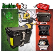 HARGA PROMOSI ALUMINIUM TOP BOX/ KOTAK ALUMINIUM MOTORSIKAL/ 45L HIGH QUALITY