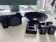 超新淨Sony A6400set + 四嚿電池 + 充電器 + 消光罩