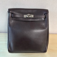 Hermes kelly ado 巧克力色銀扣