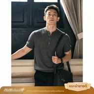 เสื้อ T-Shirt ทรง Henley สไตล์ Old Money ระบายอากาศได้ดี
