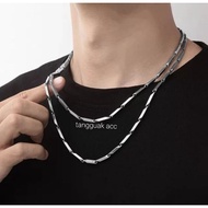 Titanium rice chain necklace/men's necklace/chain necklace