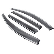 car door Window Rain visor For Toyota bZ4X 2025 2026 Chrome bright vent sunvisor Deflector Guard
