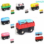 QIANZHI Railway Tracks Train, Combinations Wooden Magnetic Train Toys, Train Accessories Model Car A