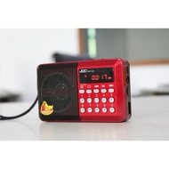 FM Rechargeable Mini Portable Radio Handheld Digital FM USB TF MP3 Player Speaker FM Radio Speaker