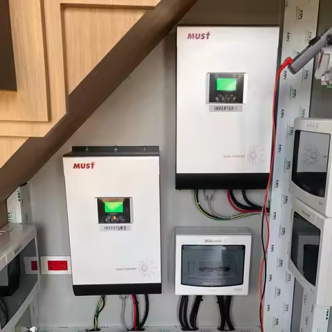 MUST STOCK 5KVA 48Volt 4KW 5KW 24V 3KW 10KW Hybrid PV Charger Power System Home Solar Energy Storage