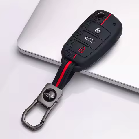 Silicone Key Case Cover Shell for Audi A4 B7 A6 C6 4f 8v A3 8p A1 A3 Accessories Auto Remote Key Hol