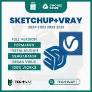 Sketchup + Vray Full Version 2025 2024 2023 2022 2021 Windows