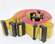 PC Accessories - Connectors Pro 20P 60cm 23" Length Yellow Flat Ribbon Cable with 2.54mm 0.1" FC 20