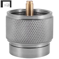 Camping Stove Adapter 1LB Propane Small Tank Input and a Lindal Valve EN417 Output Outdoor Cylinder 