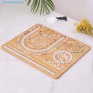SEPTEMBER Jewelry Making Tray, Thickened With Scale Wooden Bead Board, Vintage Display Multiple Type