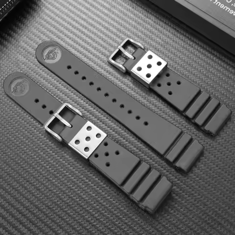 For Seiko NO.5 SRP601J1 SRP599J1 SRP605J2 22mm silicone watchband Men sports Waterproof rubber watch