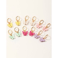 Butterfly Gold Hoop Earrings Gold Earrings Hoop Earrings