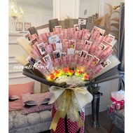Bouquet Buket Money Uang superjumbo Hadiah Gift Wisuda Kelulusan Graduation Jogja Yogyakarta