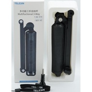 BEST ~ TELESIN Go Pro GoPro Action Camera Cam 3 Way Monopod Mini Tripod 3-Way Grip 3Way Action Camer
