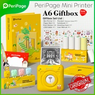 FANTASY E LIFE Peripage A6 203DPI GIFTBOX SET YELLOW Mini Printer Phone Printer Portable Sticker Printer Pocket Printer BT Photo Printer Compatible with iPhone Android, Instantly Print Photo Notes List Memo