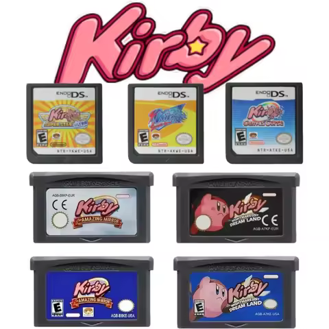 7 Styles Game Cartridge Kirby Series Super Star Ultra Amazing Mirror Dream Land for GBA NDS Retro Pl