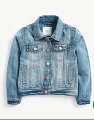Like new 🧡NEXT 牛仔褸 淺藍外套Denim Jacket 洗水牛仔褲女童 levi's jeans 女童外套 Adidas 外套 size 9 year old coat