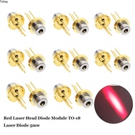 TOKEY 1/2/5/10pcs Red Laser Head 5mw 5MW High Quality TO-18 Laser Diode