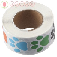 SOREN 500 pcs Puppy Pet Dog  Sticker, Colorful/Black Dog  Dog  Sticker,  1 Inch Pet Dog  Sticker Chi
