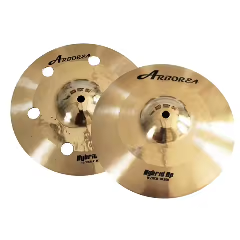 Arborea Cymbal, 10" FX Cymbal Set, 10" O-Zone + 10" Splash Stack, Hybrid AP Series, Trashy Sound Cym