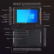 CHWEIDA Cheap Factory 8 Inch Rugged Windows Tablet PC 8GB+128GB 4G WiFi Barcode Scanner Handheld Ind