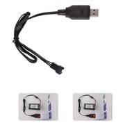 [kanye2dc] Battery USB Charger Cable 7.4V 3 Pin with LED Indicator Light Smart Universal for RC Car 