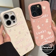 Compatible For iPhone 11 Xs 15 14 13 12 Pro Max SE 2020 For iPhone X Xr  Max 8 7 6 6s Plus INS Lucky Bunny Cartoon Cute Phone Case Soft Shockproof Cover