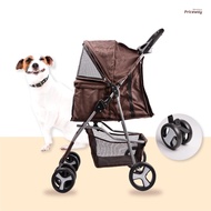 รถเข็นน้องหมา รถเข็นสัตว์เลี้ยง รถเข็นสุนัข รถเข็นแมว  Pet Trolley  รับน้ำหนักได้ถึง 15kg หลังคาเปิดได้ 90 องศา รุ่น PTS