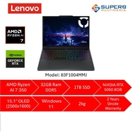 Lenovo Legion 5 83F1004MMJ AI-Powered Gaming Laptop (AMD Ryzen AI 7 350, 32GB RAM, 1TB SSD, NVIDIA® 