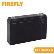 ✕﹉☄Rechargeable Battery Sealed Lead Acid 9.0Ah 6V FIREFLY FELB6/9.0