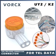 [100pc] UY2 K2 Wire Connector For Telephone Data CAT5e CAT6 Cable