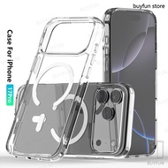 17 Pro Max Transparent Magnetic Case for iPhone 17 Pro iPhone 17 Air 17 Pro Max 5G Shockproof Shell