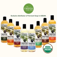 The Castile Soap Shop | Vermont Castile Liquid Soap | 473 ml | Organic & Vegan | For all Skin Types