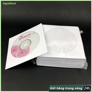 Paper bag for CDs 80g white 12cm and 8cm, for CD DVD 12cm, White paper, Protects CD/DVD
