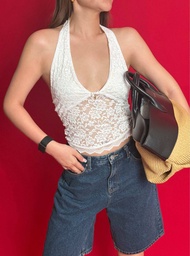 PRIME: MYLES lace top with tiny detail