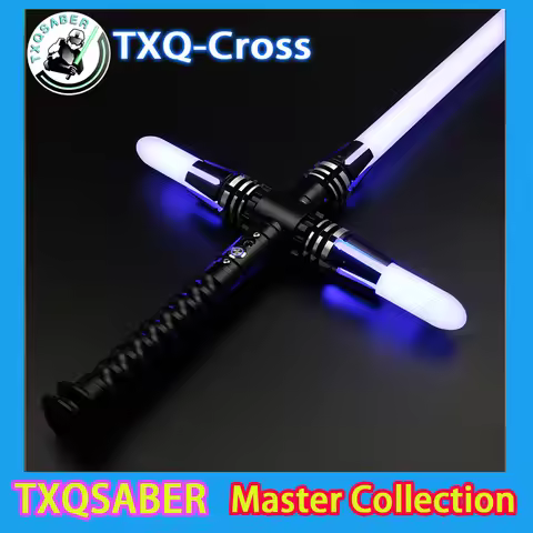 High Quality SABER Cross Lightsaber Metal Hilt Smooth Swing Heavy Dueling RGB Pixel Laser 27 Sets So
